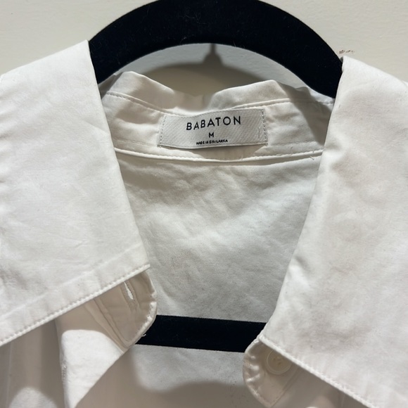 Babaton Essentials oversized white collared shirt, size M - Picture 2 of 3